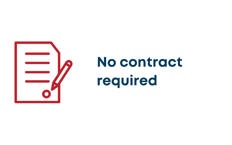 no contract required